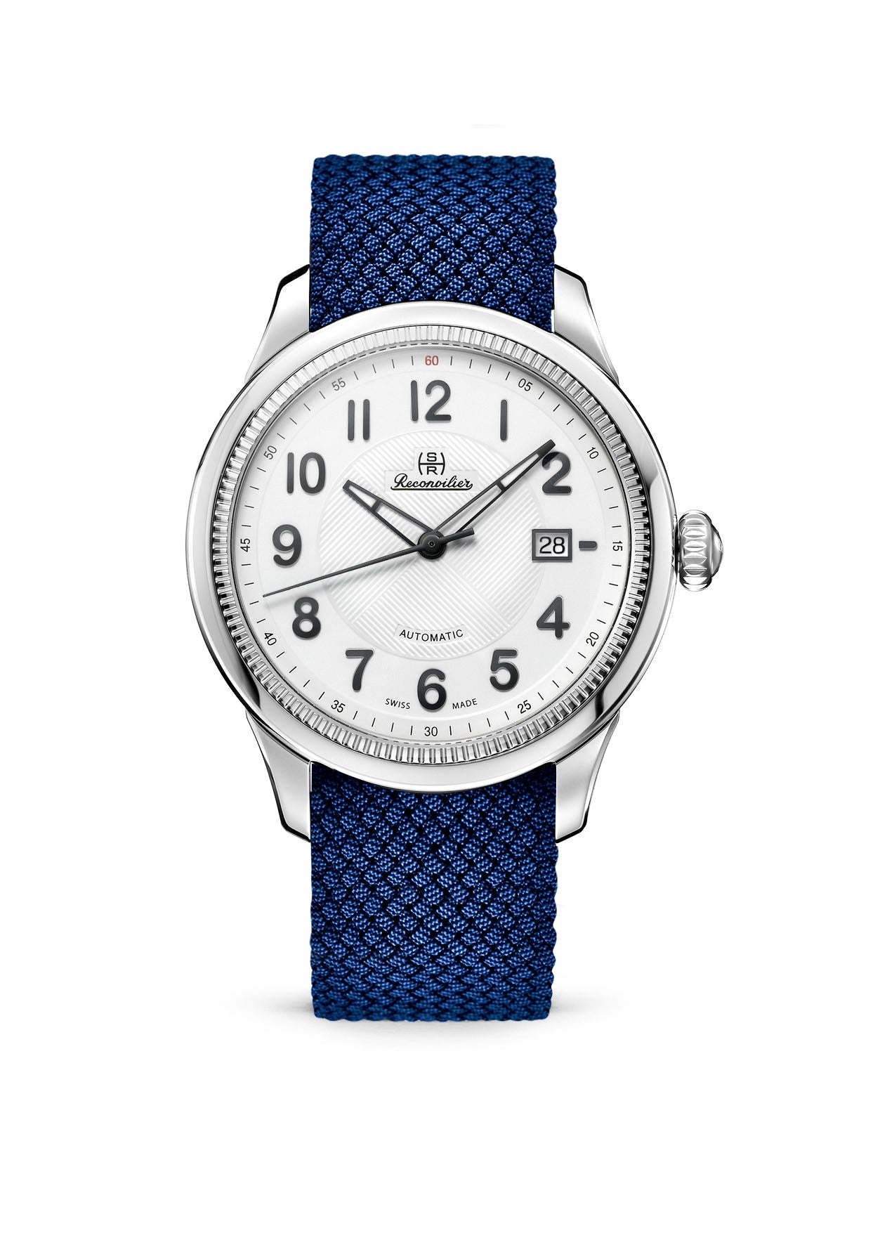 Classic Steel White-Black Deep Blue Perlon