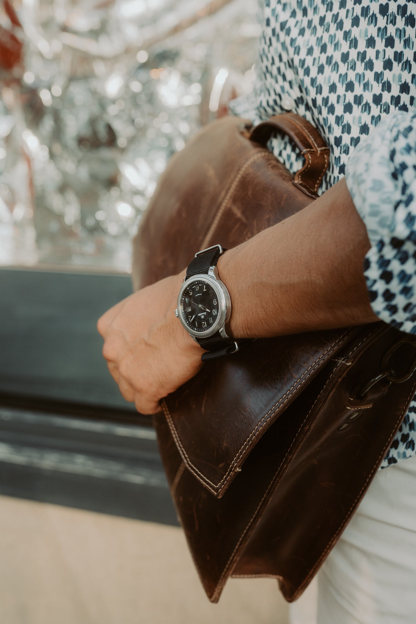 Classic Steel Black-Silver Black Nato