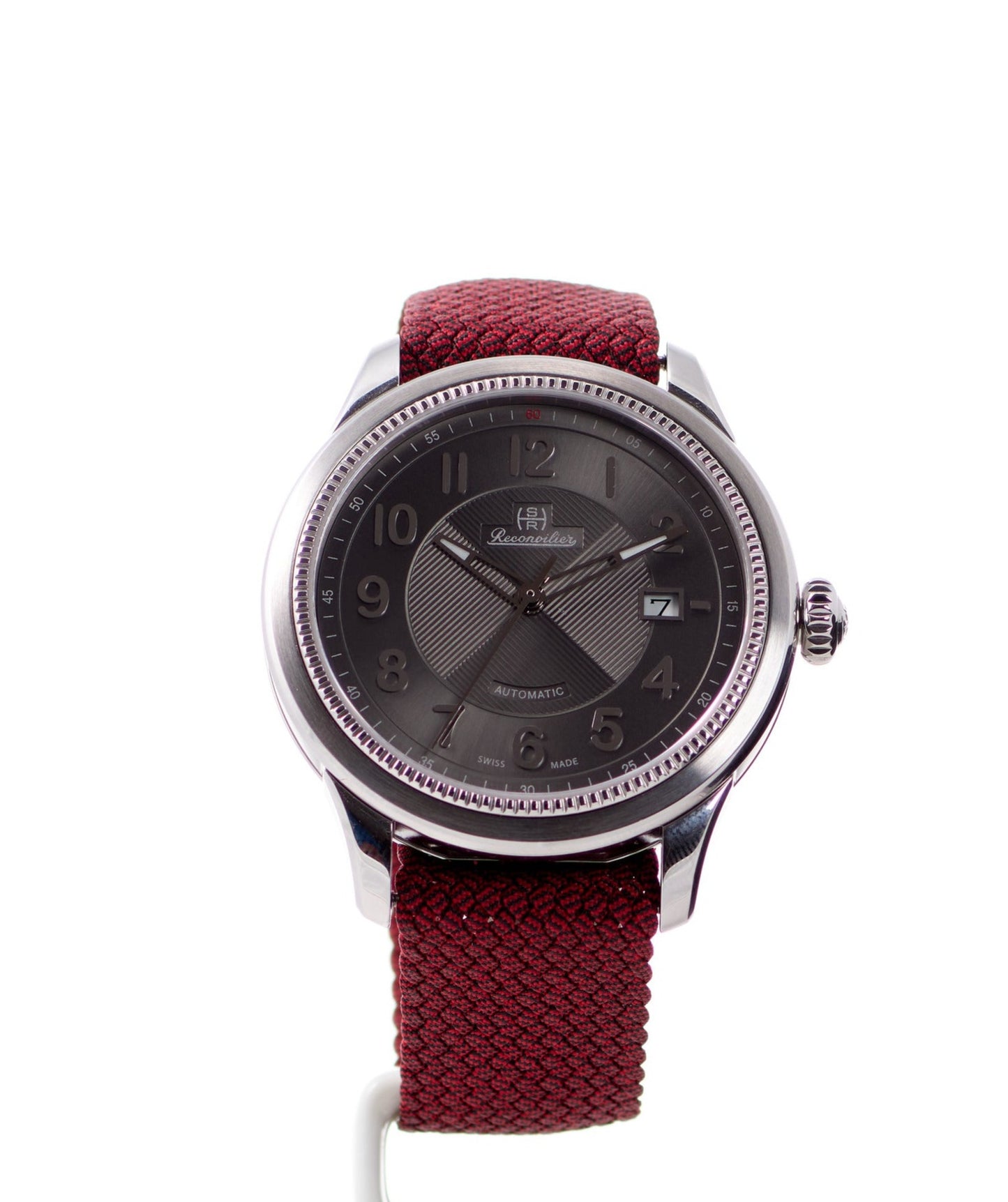 Classic Steel Titanium-Silver Red Perlon