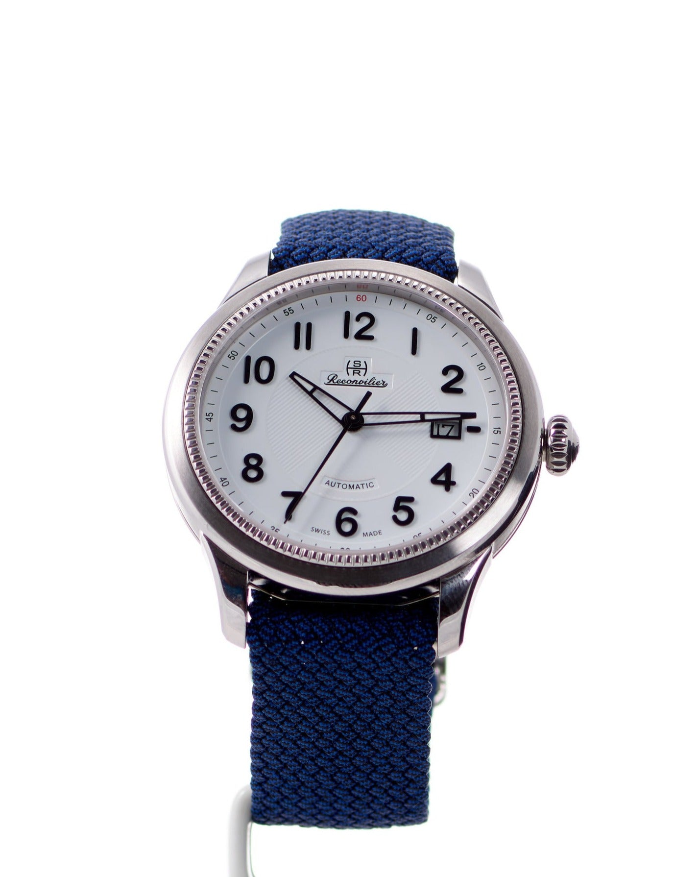 Classic Steel White-Black Deep Blue Perlon