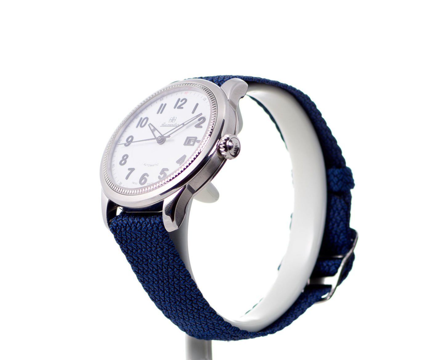 Classic Steel White-Black Deep Blue Perlon